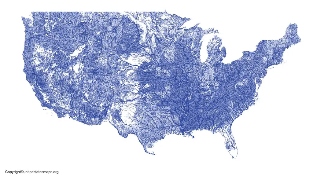 usa hydrological map
