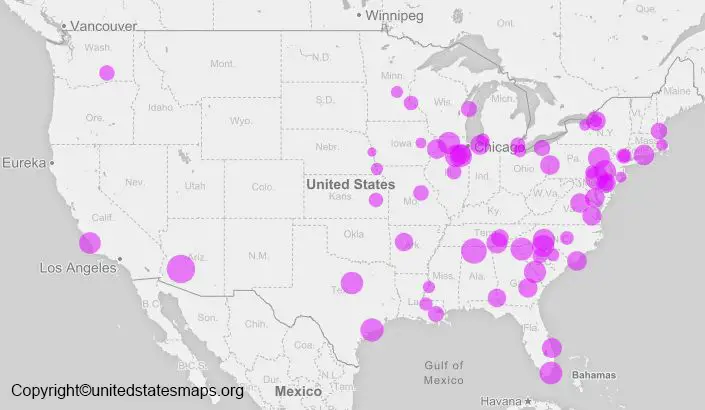 usa nuclear power plant map