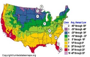 Us Planting Zone Map Map Of Usa Planting Zones