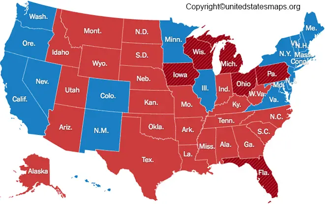 usa polls map