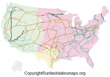 Printable US Power Grid Map