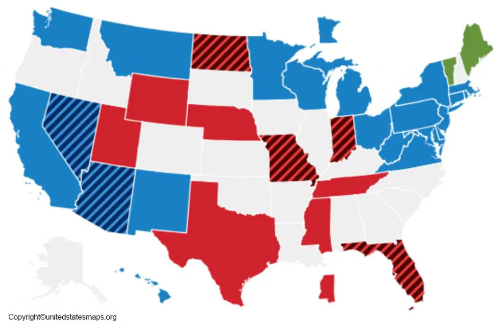 usa senator map