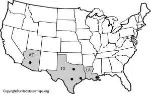 Unlabeled US Map | Unlabeled Map Of United States