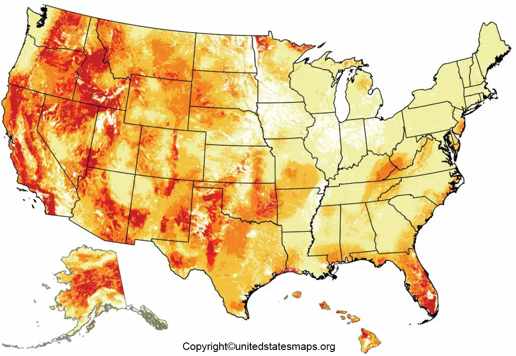 Wildfire Map of US