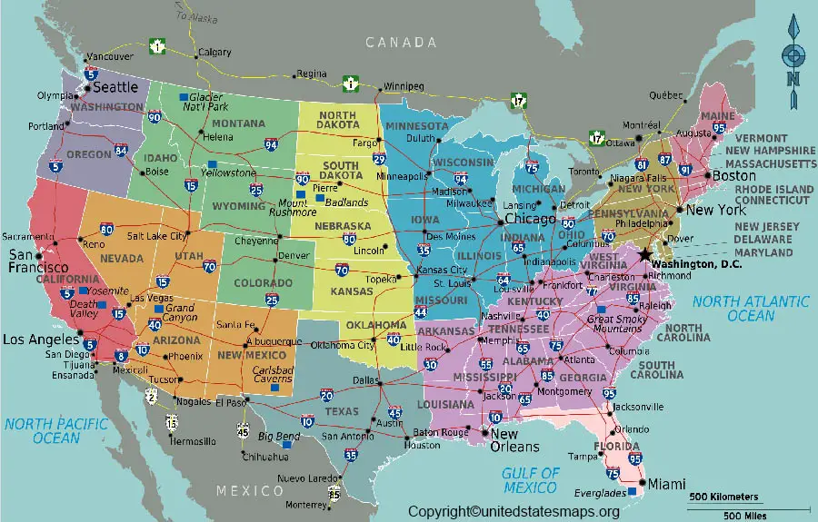 large map of usa