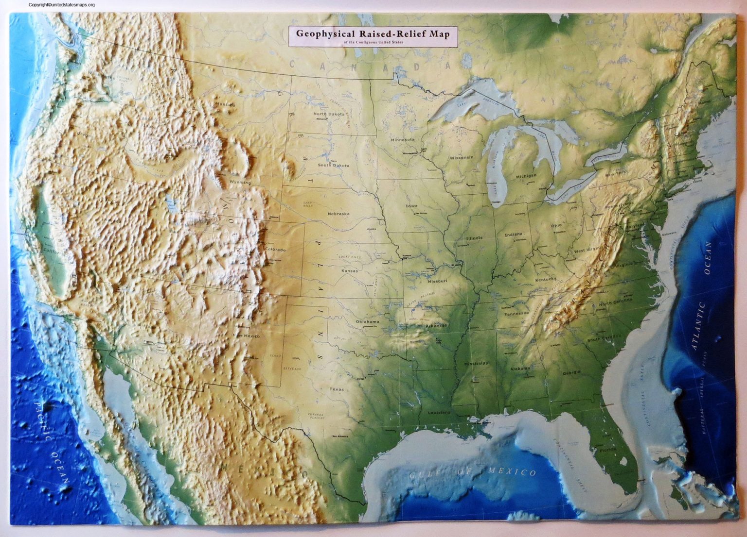 US Terrain Map United States Terrain Map USA Terrain Map Of Us 1536x1106