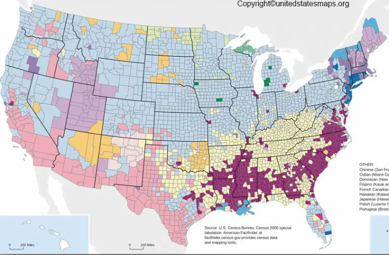 US Ancestry Map | United States Ancestry Map [USA]