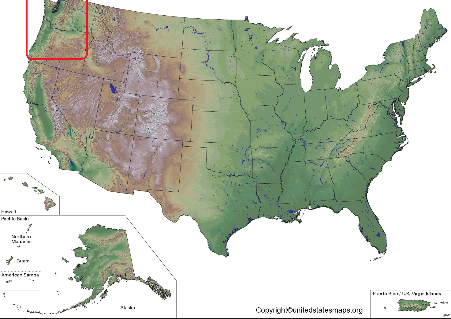 US Map Rocky Mountains United States Rocky Mountains Map   Us Rocky Mountains Maps 