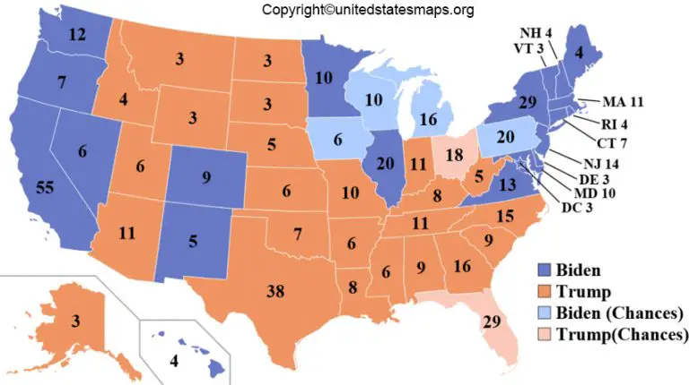 US Presidential Map | Presidential map of USA