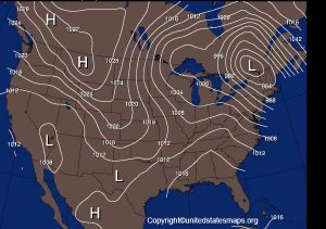 US Pressure Map Pressure Map - Usa Pressure Map 300x211 