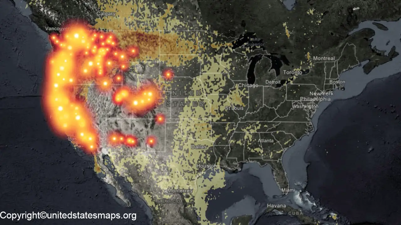 US Wildfire Smoke Map | Map of US Wildfire Smoke