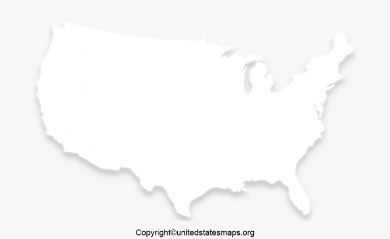 White US Map | White Map of United States