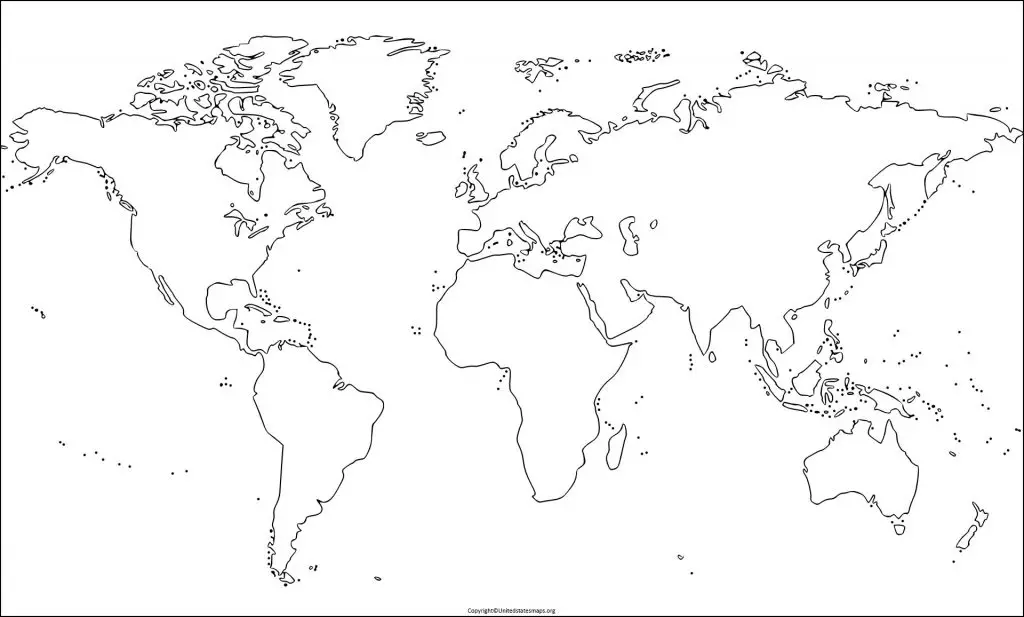 Map of The World Blank