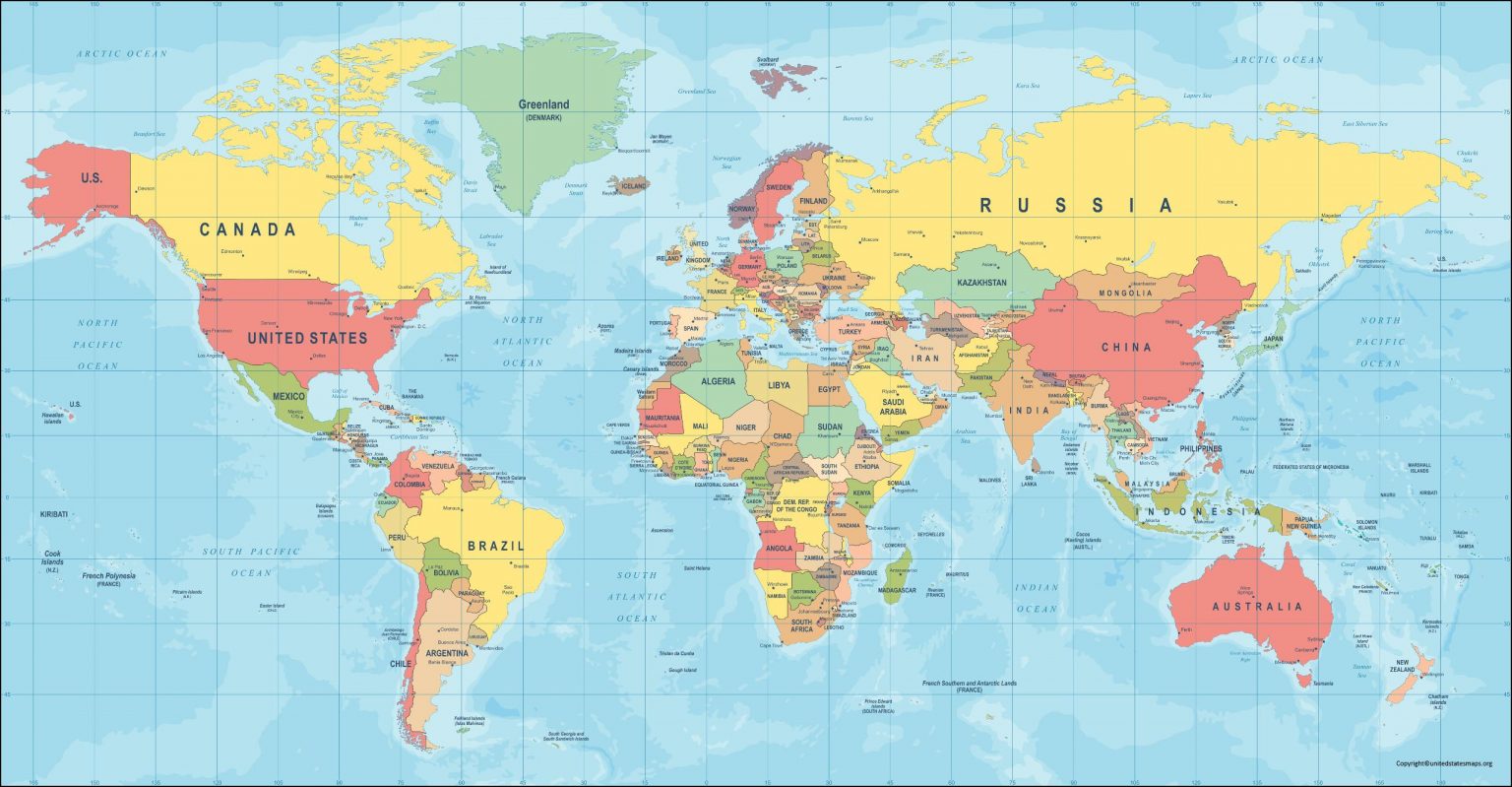 World Political Map | Political Map of the World
