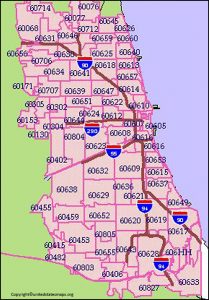 Chicago Zip Code Map - Chicago Map By Zip Code