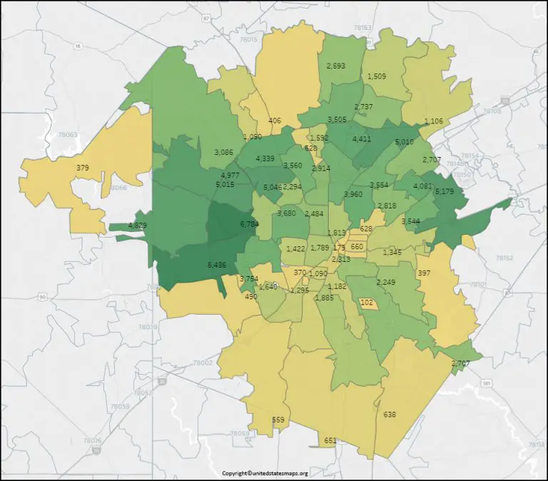 San Antonio Zip Code Map 