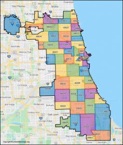 Chicago Zip Code Map - Chicago Map By Zip Code