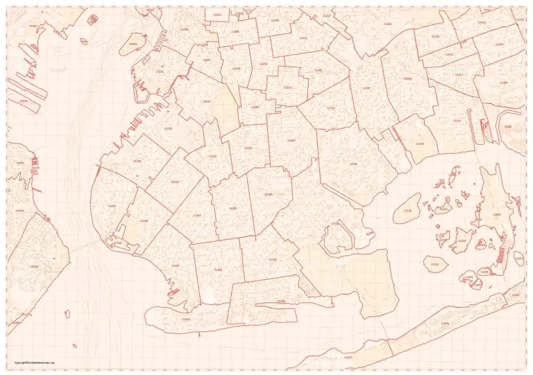 Brooklyn Zip Code Map Map Of Brooklyn By Zip Code (PDF)