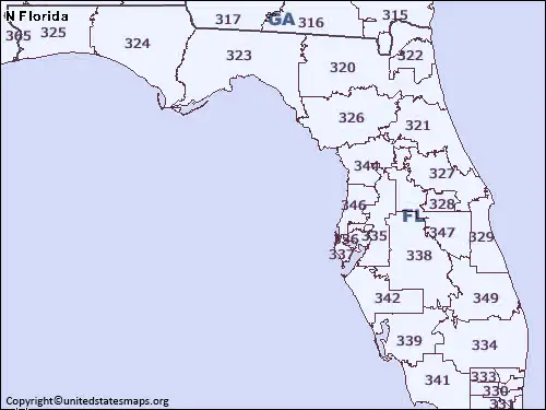 Central Florida Map by Zip Code