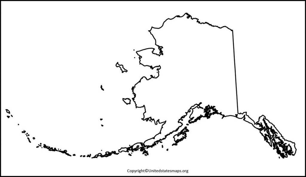 alaska map blank