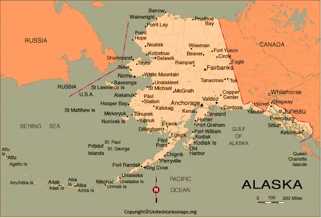  Labeled Map Of Alaska
