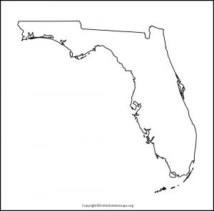 Blank Florida Map | Printable Map Of Florida in PDF