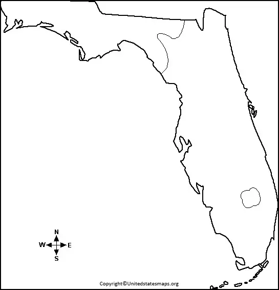 blank map of florida