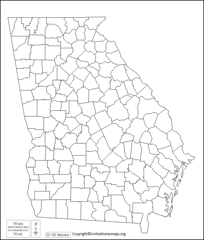 blank map of georgia