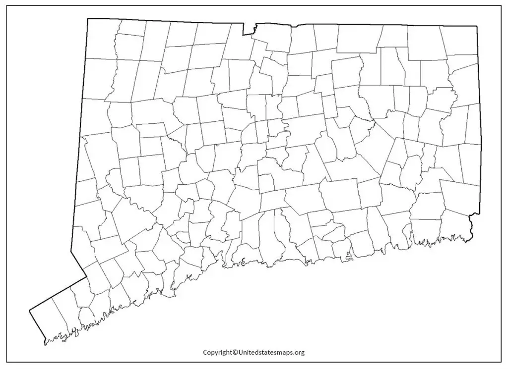 Connecticut map outline