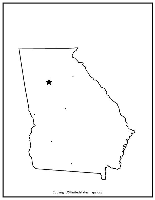 georgia map outline