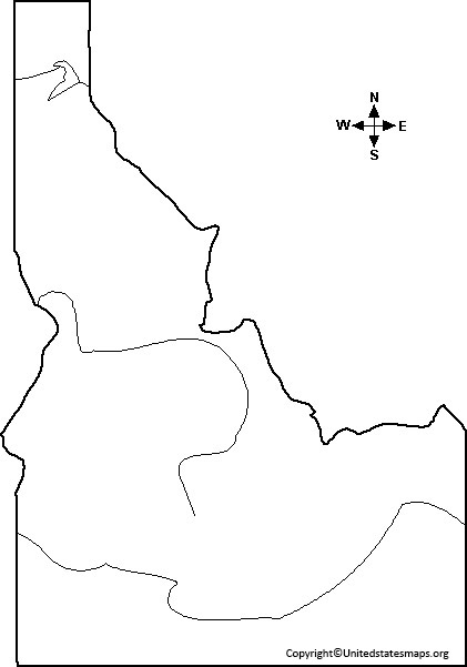 Blank Idaho Map