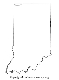 indiana map outline