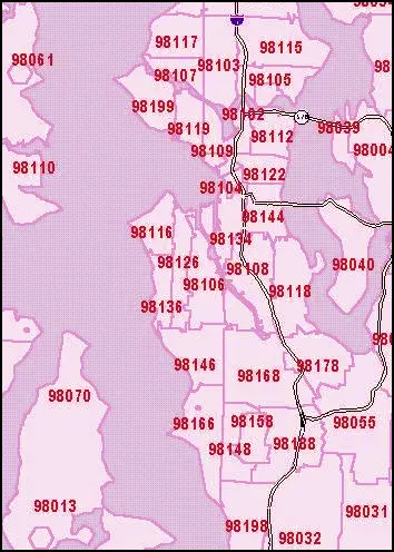 map of seattle zip codes