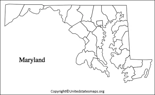  Maryland Blank Map Worksheet