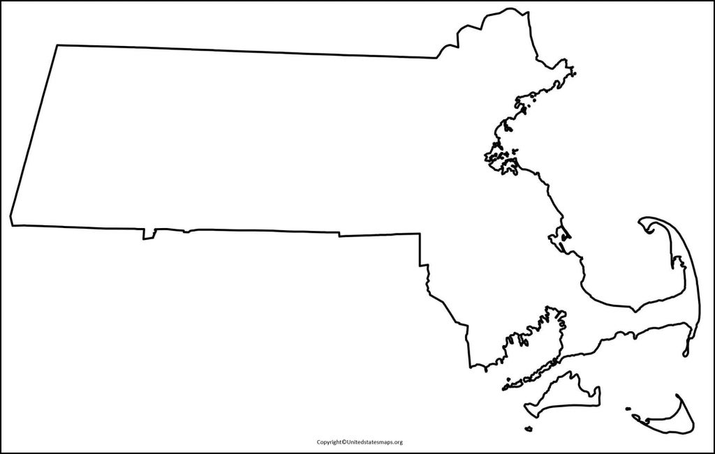 massachusetts map outline