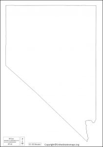 Blank Nevada Map Printable Map Of Nevada In PDF Nevada Map Blank 211x300