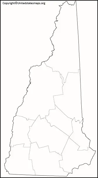 new hampshire blank map