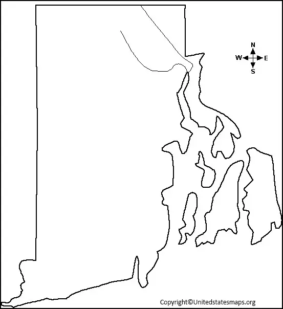 rhode island map blank