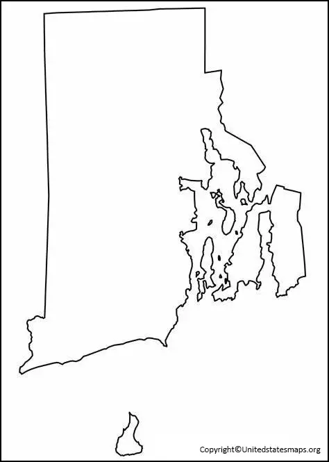 rhode island map outline