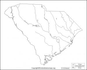 Blank South Carolina Map | Printable Map of South Carolina