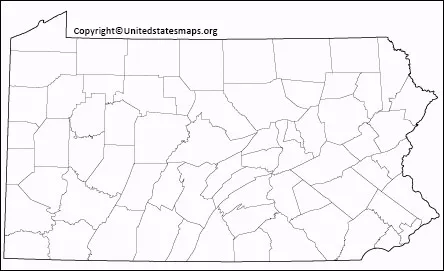 Blank Pennsylvania Map | Printable Map of Pennsylvania