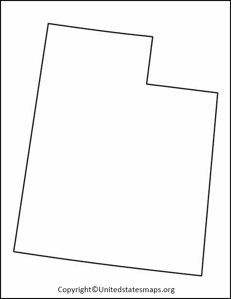 Blank Utah Map Worksheet