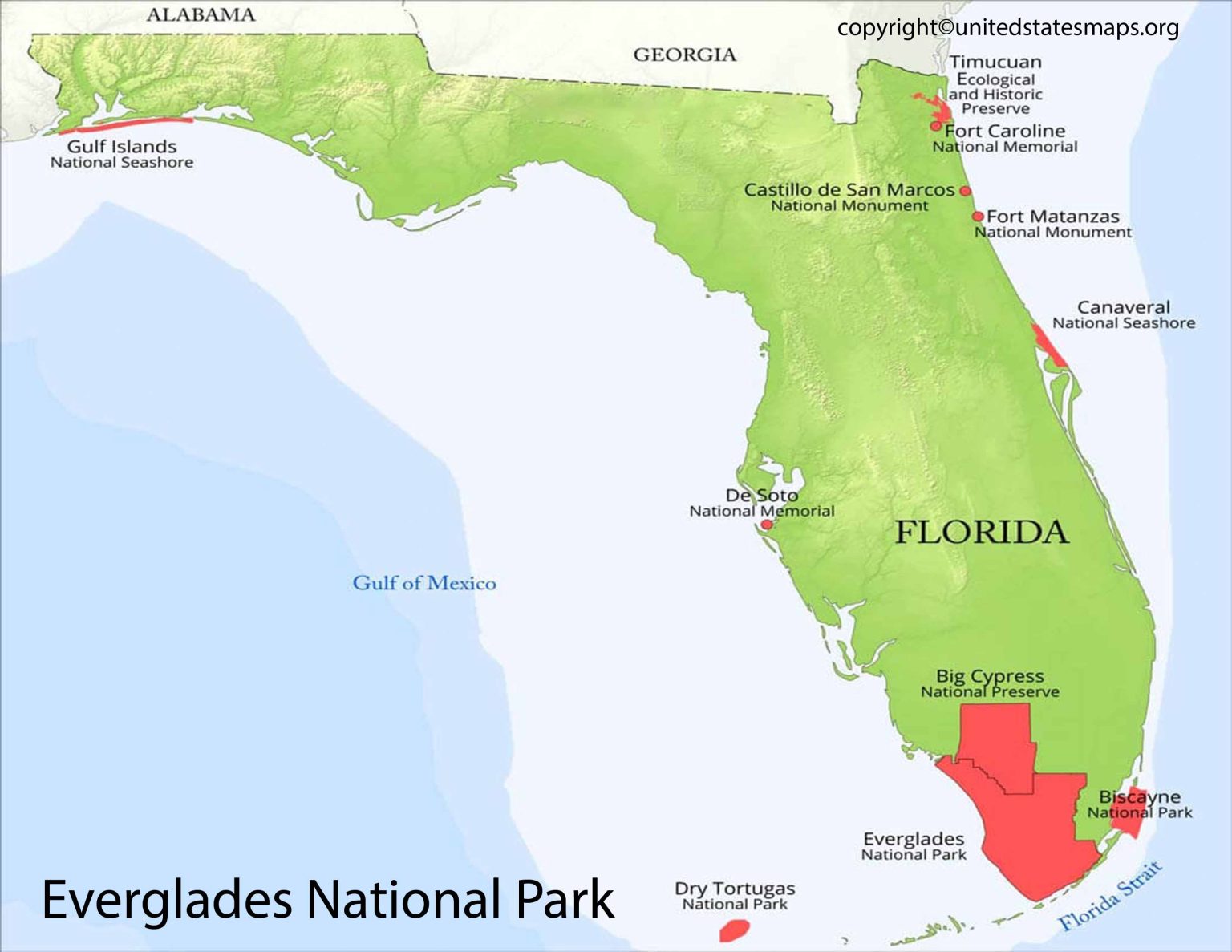 Everglades National Park Map Florida National Park Map   Map Of Everglades National Park 1536x1187 