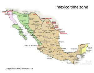 mexico time zone map