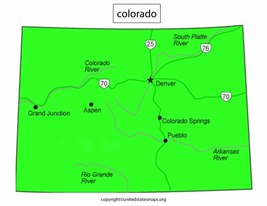 Colorado County Map by Political Party