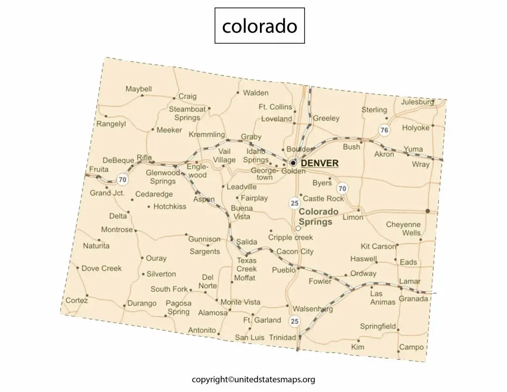 Colorado Political District Map