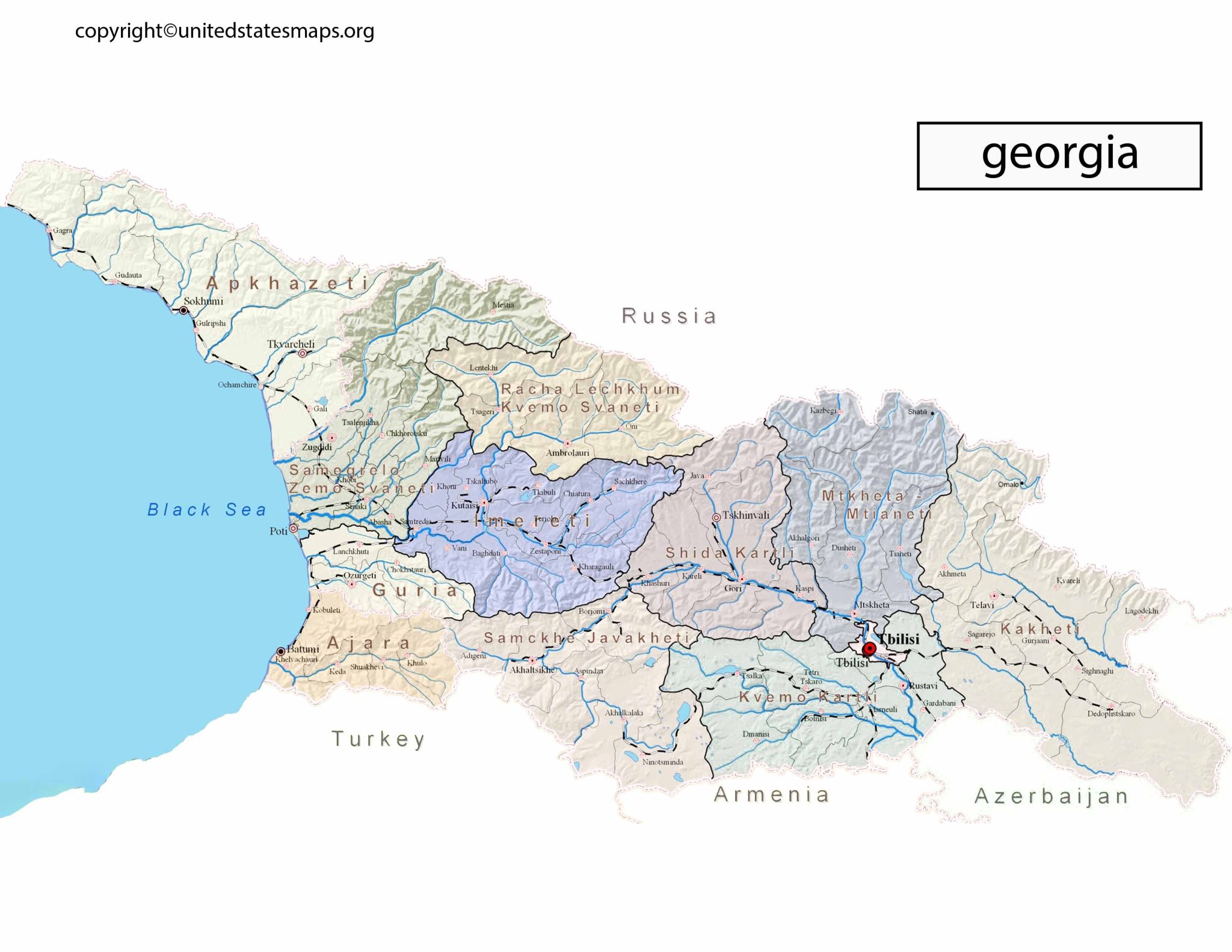Georgia Political Map Georgia County Political Party Ma Current Political Map Of Georgia 2048x1583