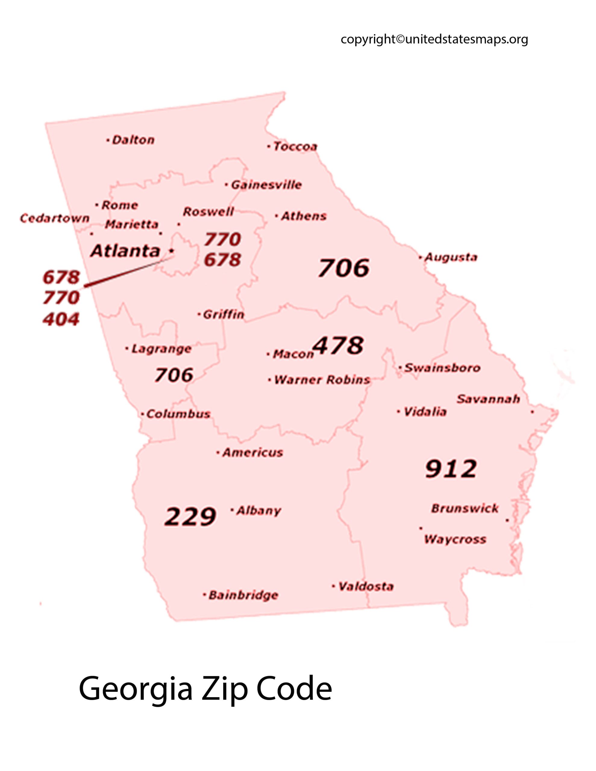 Zip Code Map Map of Zip Codes