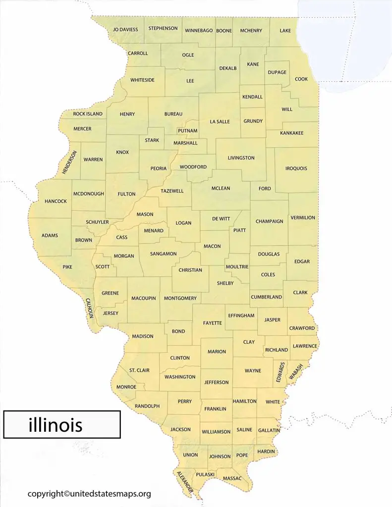 Illinois Political Demographics Map