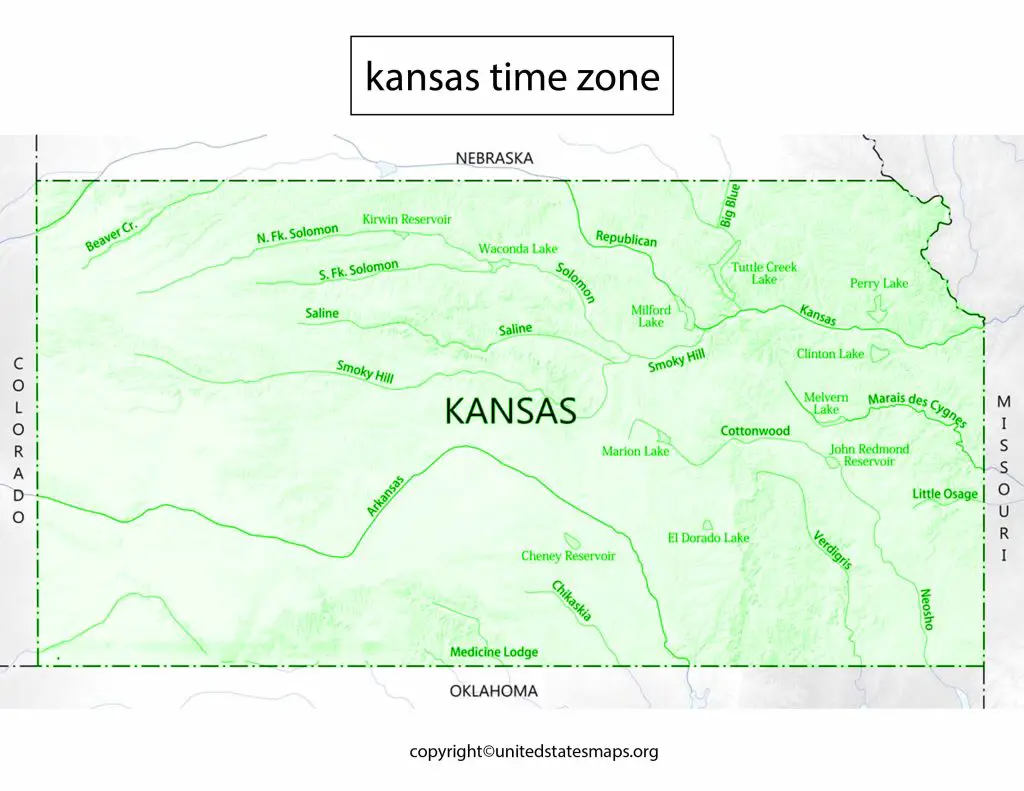 Kansas City Time Zone Map